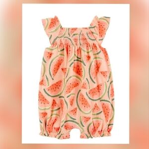 Watermelon 🍉Print Baby Romper~ 12M